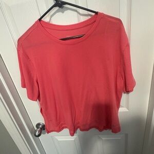 Nike Women's Short Sleeve Top in Coral